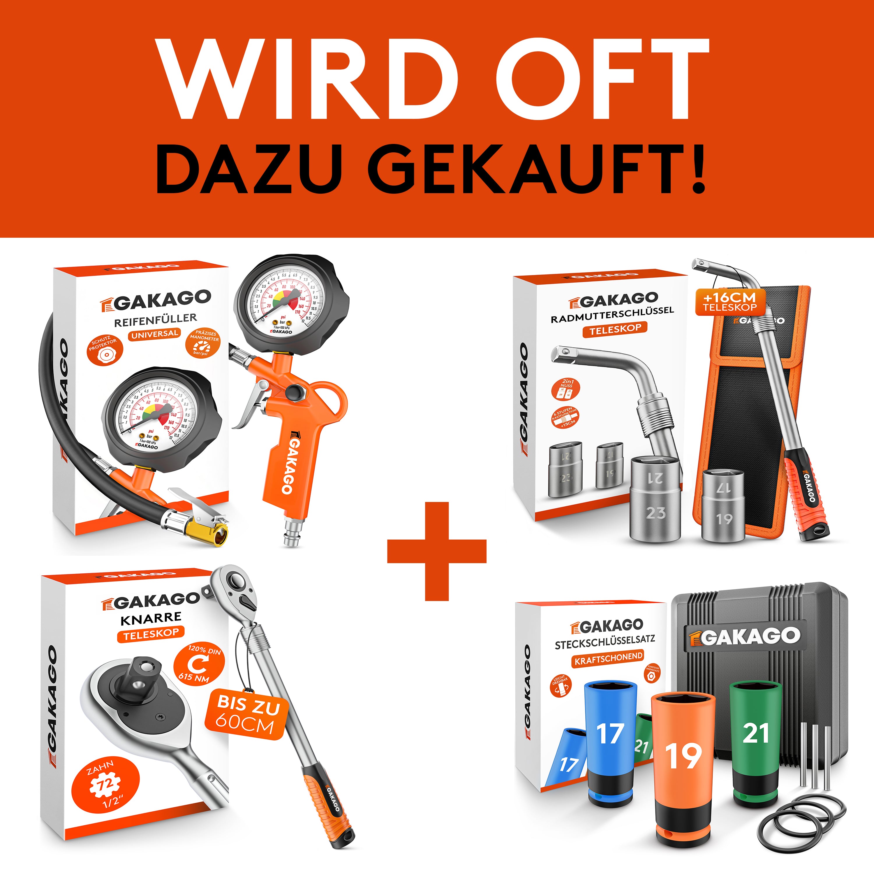 Reifen Wandhalterung - 4er Set