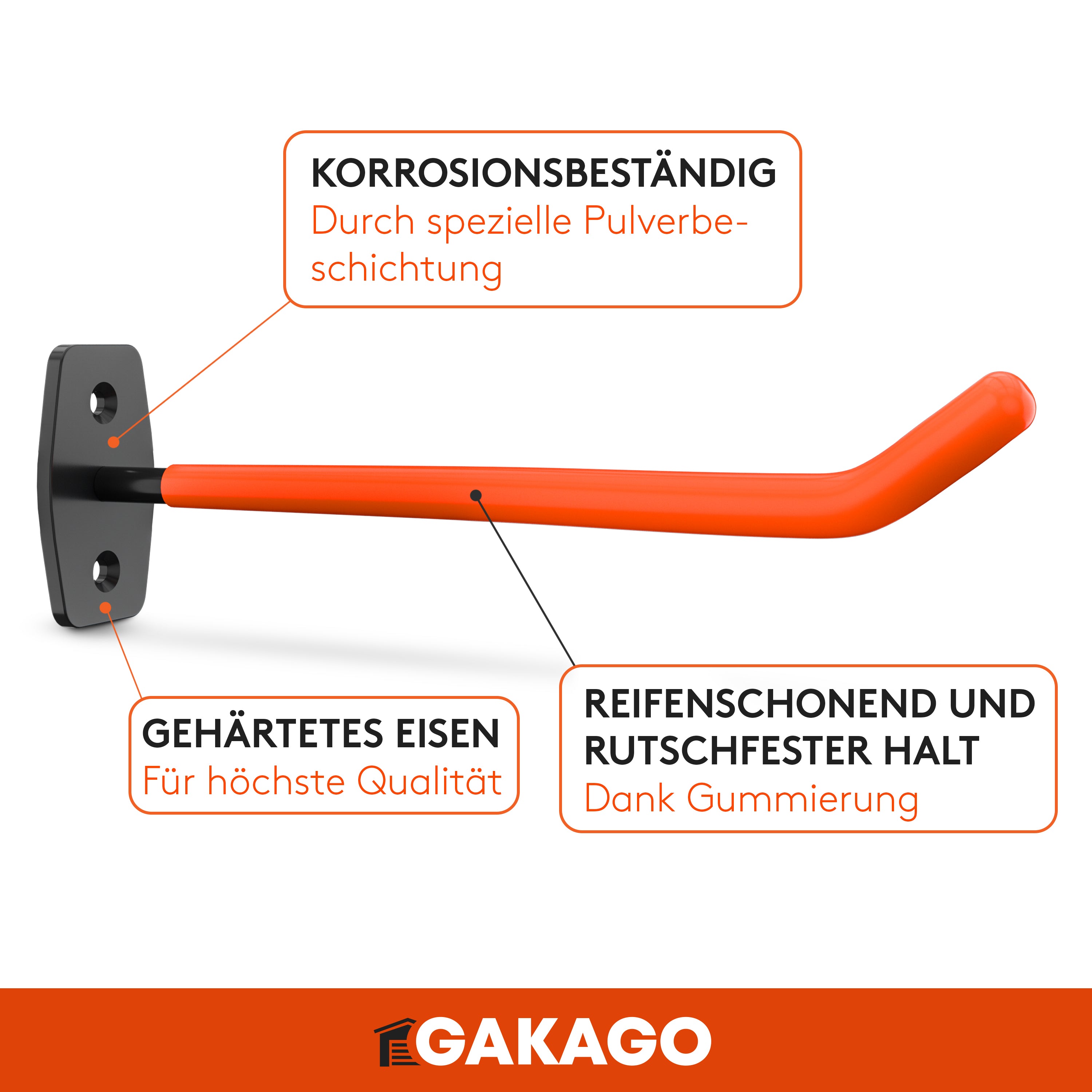 Reifen Wandhalterung - 4er Set