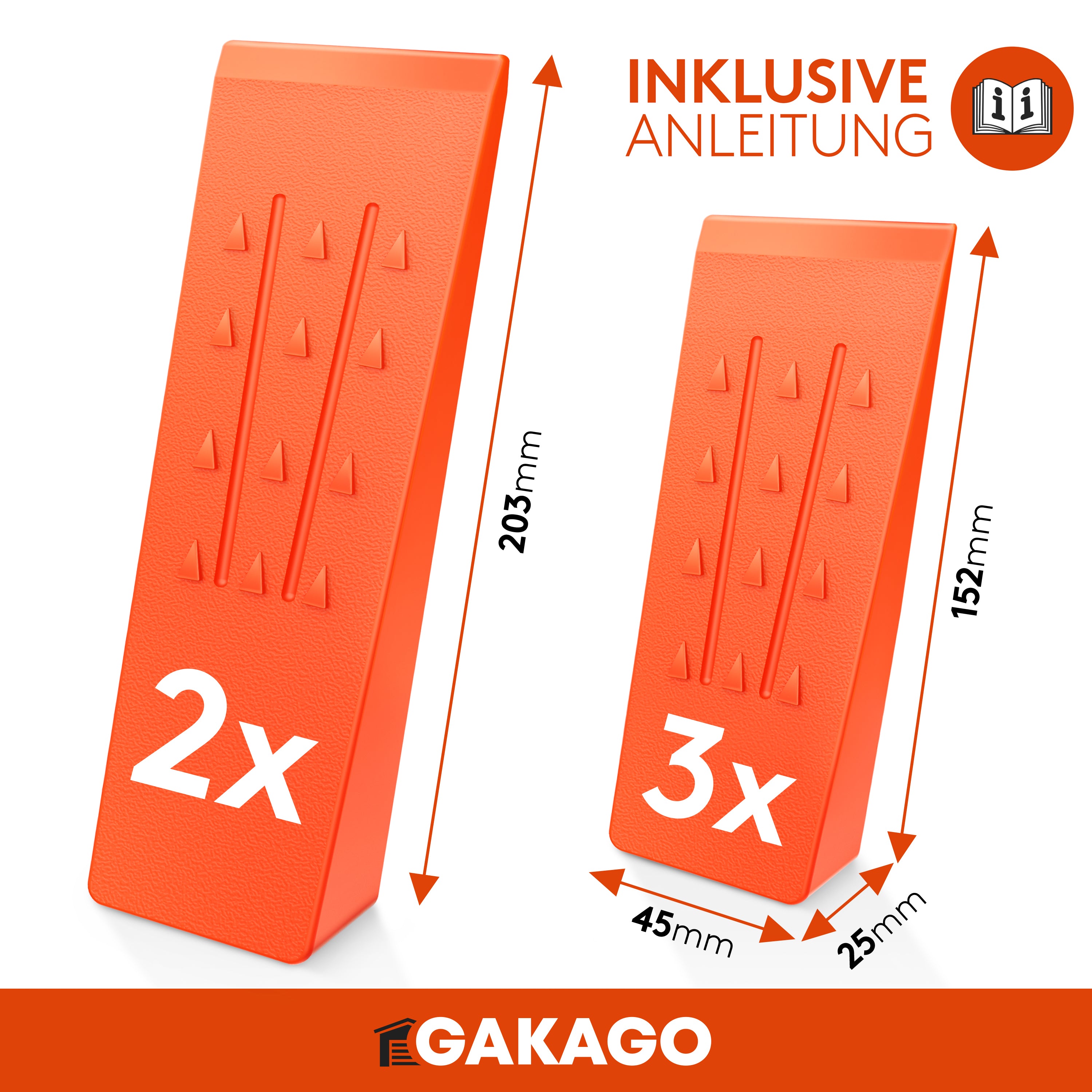 Fällkeil Set - 5er Pack