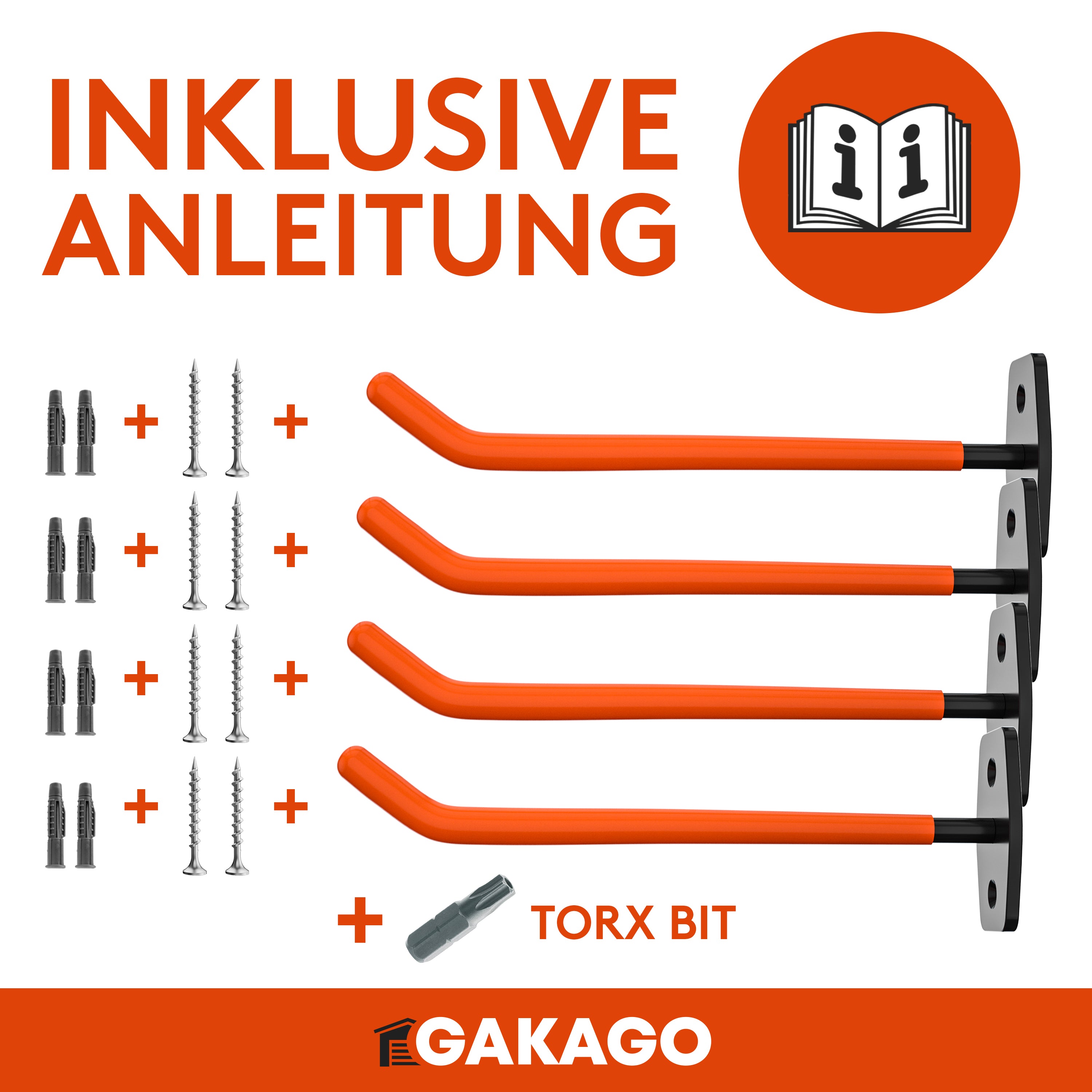 Reifen Wandhalterung - 4er Set