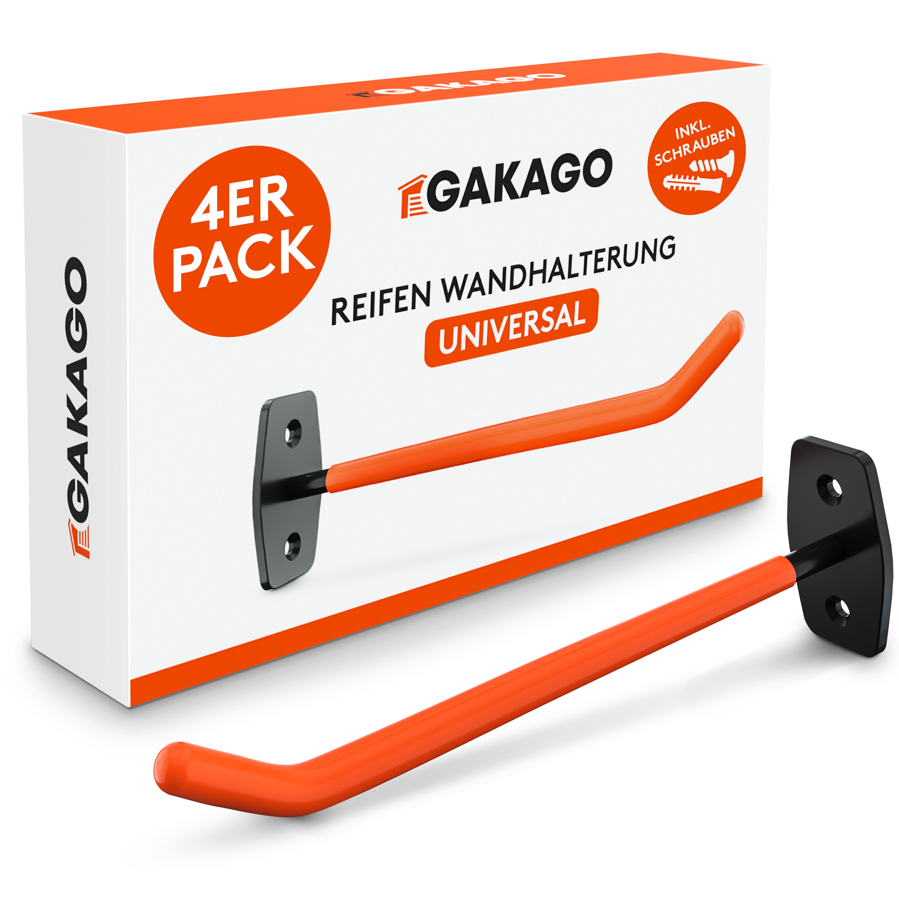 Reifen Wandhalterung - 4er Set